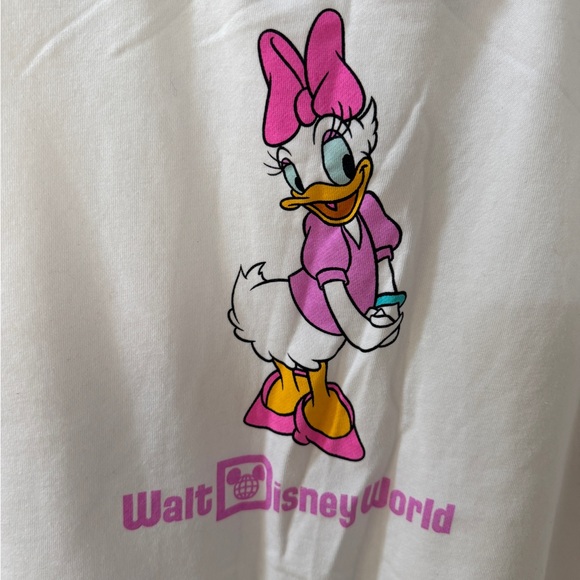 EUC Disney Daisy Duck Women’s White and Pink Sweatshirt - Picture 5 of 5